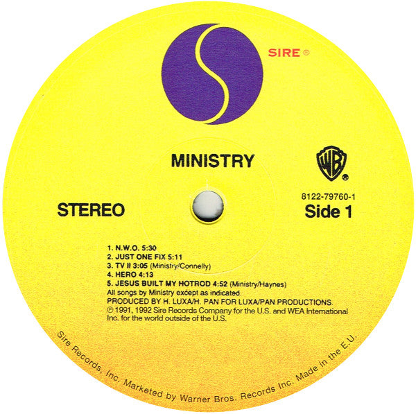 Ministry : ΚΕΦΑΛΗΞΘ (LP, Album, RE, 180)