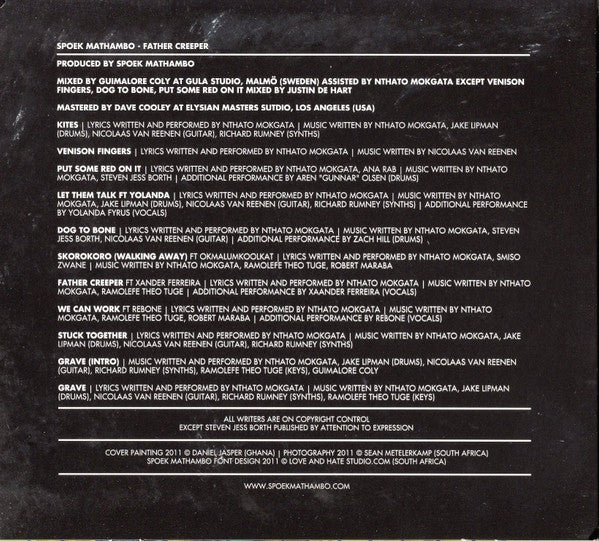 Spoek Mathambo : Father Creeper (CD, Album)