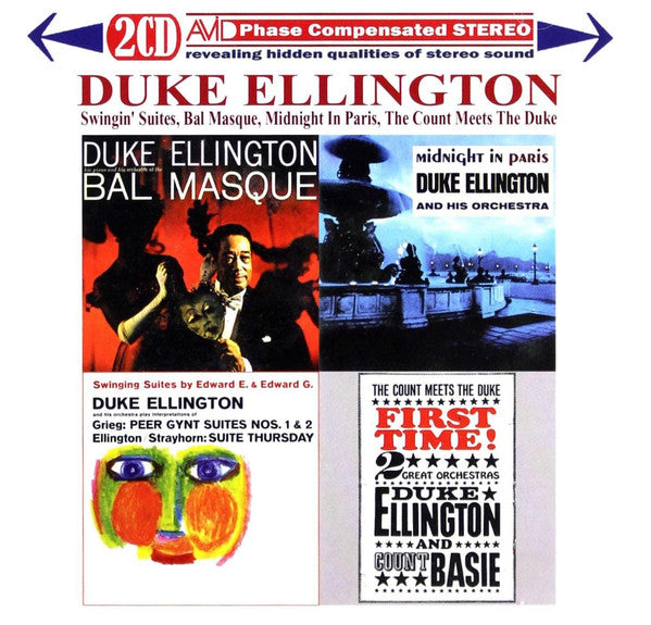 Duke Ellington : Swinging Suites/At The Bal Masque/Midnight In Paris/The Count Meets The Duke First Time! (CD, Comp, RM, 4-L)