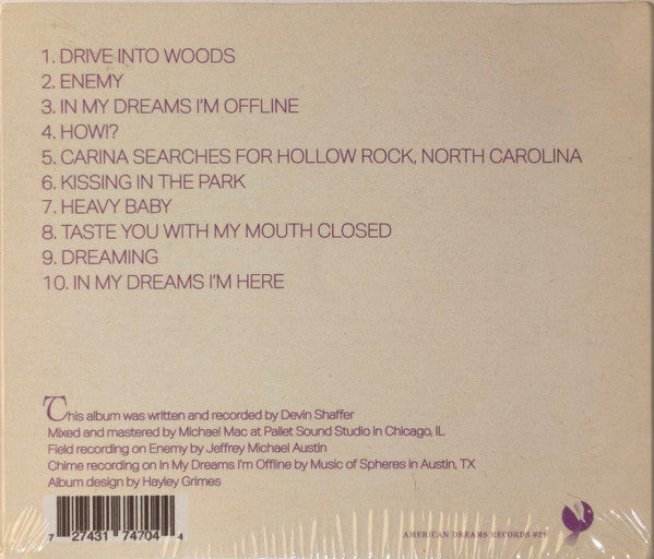 Devin Shaffer : In My Dreams I'm There (CD, Album, Ltd)