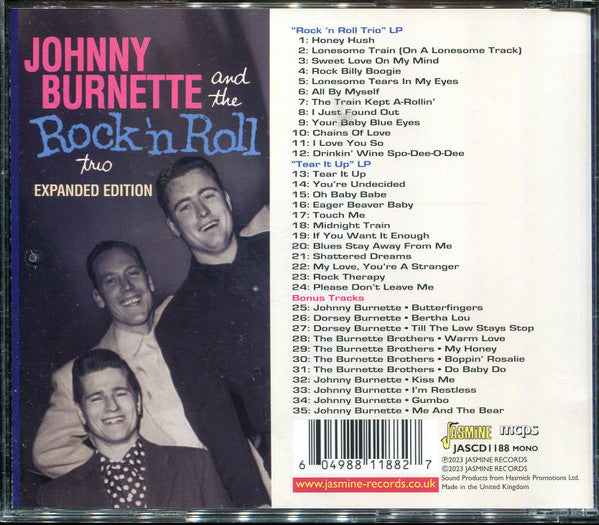 The Johnny Burnette Trio : Johnny Burnette And The Rock 'N Roll Trio (Expanded Edition) (CD, Comp, Mono)