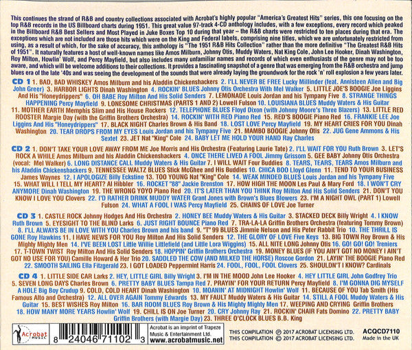 Various : The 1951 R&B Hits Collection (4xCD, Comp, RM)