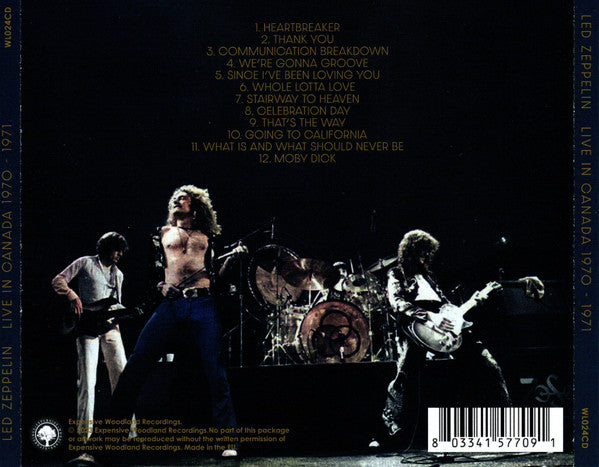 Led Zeppelin : Live In Canada 1970-1971 (CD, Album, Unofficial)