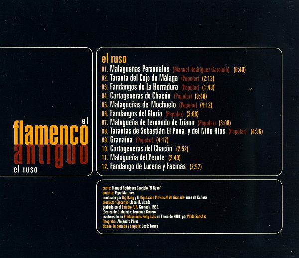 Manuel Rodríguez Garciolo : El Flamenco Antiguo (CD, Album)