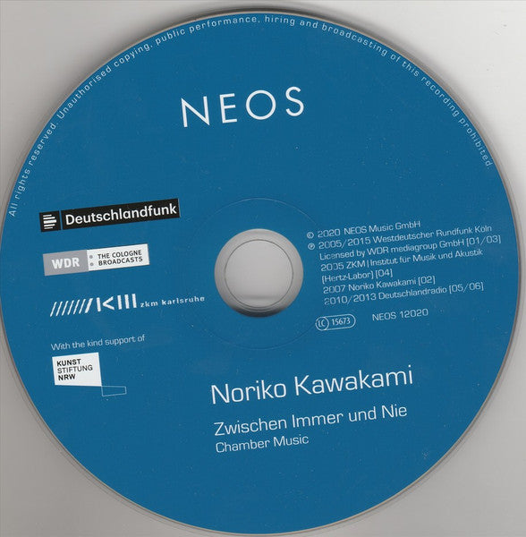 Noriko Kawakami : Zwischen Immer Und Nie (Chamber Music) (CD, Album)