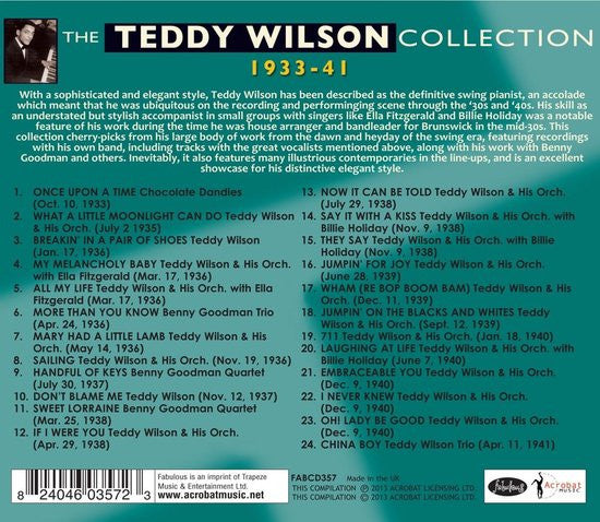Teddy Wilson : The Teddy Wilson Collection 1933-41 (CD, Comp)