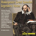 William Shakespeare, Various : Shakespeare: Great Speeches Legendary Voices (CD)