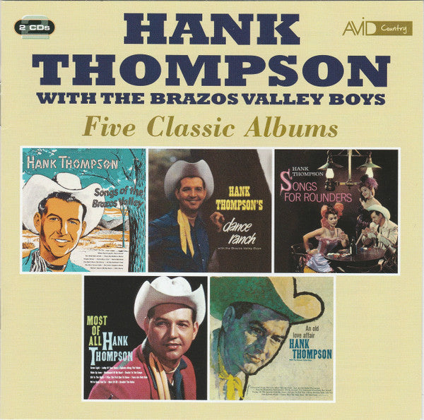 Hank Thompson and His Brazos Valley Boys : Five Classic Albums (2xCD, Comp, RM)
