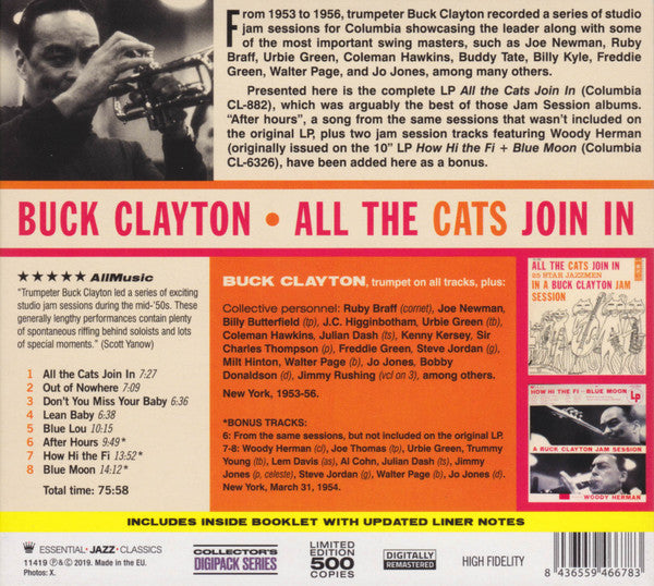 Buck Clayton : All The Cats Join In - In A Buck Clayton Jam Session (25 Star Jazzmen) (CD, Album, Comp, RE)