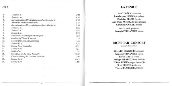 Matthias Weckmann - Ensemble La Fenice, Siebe Henstra : Kammermusik / Klaviermusik (2xCD, Album, Comp, RE, Dig)