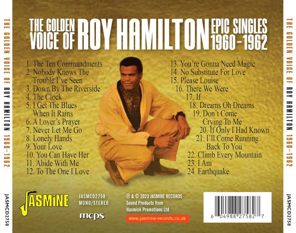 Roy Hamilton (5) : The Golden Voice Of Roy Hamilton – Epic Singles 1960-1962 (CDr, Comp)