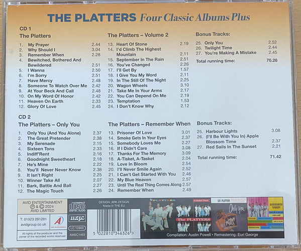 The Platters : Four Classic Albums Plus ...Six Bonus Tracks (2xCD, Comp)