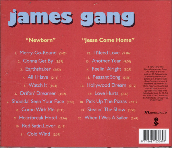 James Gang : Newborn / Jesse Come Home (CD, Comp, RE)