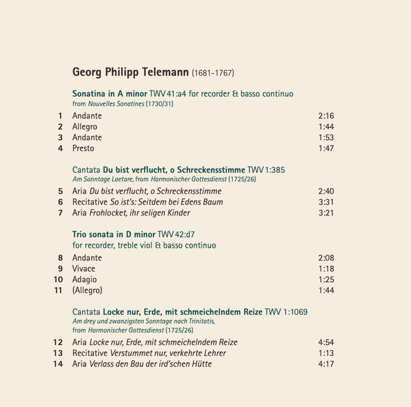 Georg Philipp Telemann, Dorothee Mields, Stefan Temmingh : Telemann Mields Temmingh (CD)
