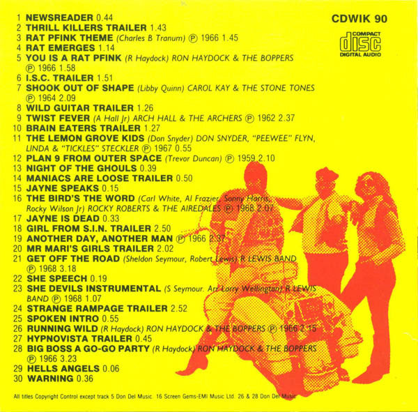 Various : The Wild Wild World Of Mondo Movies Music (CD, Comp, Mono)
