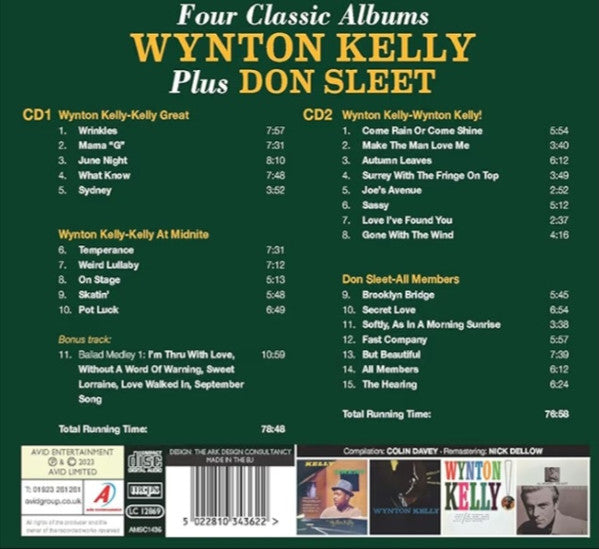 Wynton Kelly Plus Don Sleet : Four Classic Albums (CD, Comp)