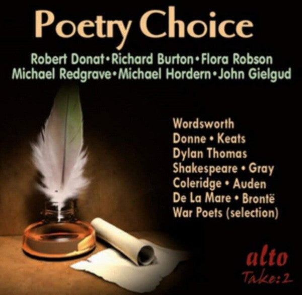 Robert Donat, Richard Burton (2), Flora Robson, Michael Redgrave, Michael Hordern, John Gielgud : Poetry Choice (CD, Comp)