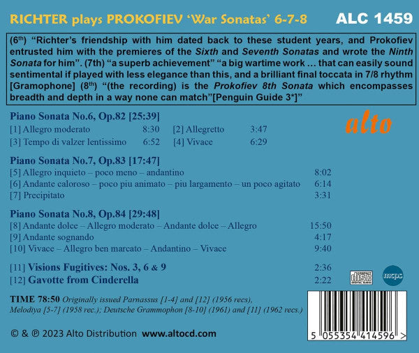 Sviatoslav Richter, Sergei Prokofiev : Richter Plays Prokofiev 'War Sonatas' Etc. (CD, Comp)