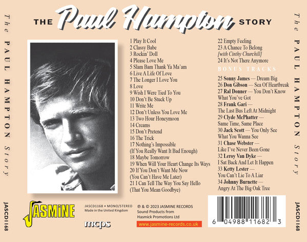 Various : The Paul Hampton Story – Two Hour Honeymoon (CD, Comp, Mono)