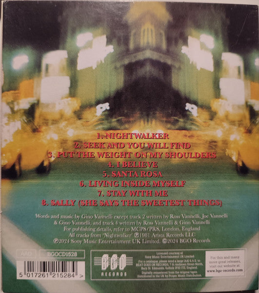 Gino Vannelli : Nightwalker (CD, Album, RE, RM, O-C)