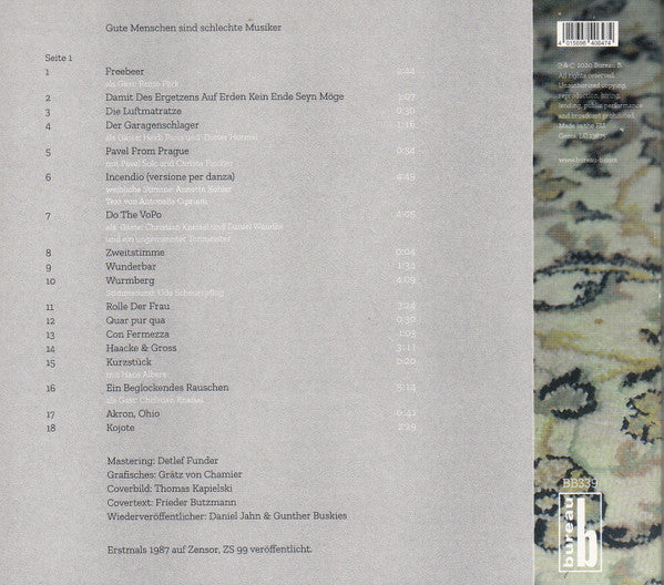 Frieder Butzmann / Thomas Kapielski : War Pur War (CD, Album, RE, RM)