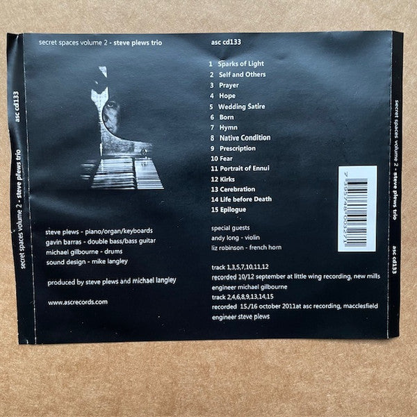 Steve Plews Trio : Secret Spaces Volume 2 (CDr, Album)