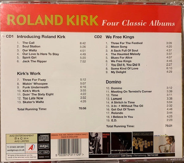 Roland Kirk : Four Classic Albums (2xCD, Comp)