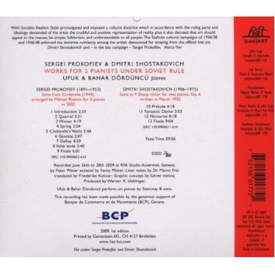 Sergei Prokofiev & Dmitri Shostakovich - Ufuk Dördüncü & Bahar Dördüncü : Works For 2 Pianists Under Soviet Rule (CD, Album)