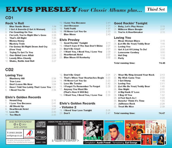 Elvis Presley : Four Classic Albums Plus (Third Set) (2xCD, Comp)