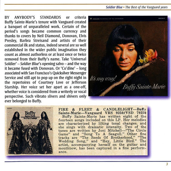 Buffy Sainte-Marie : Soldier Blue - The Best Of The Vanguard Years (CD, Comp)