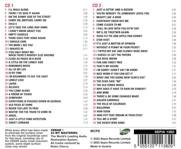 Perry Como : Sings Songs At The Supper Club (2xCD, Comp)