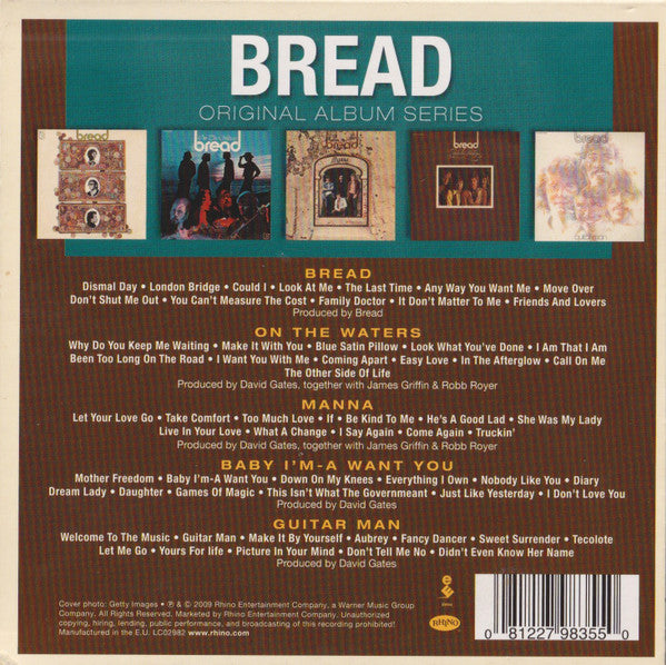 Bread : Original Album Series (CD, Album, RE + CD, Album, RE + CD, Album, RE + CD)