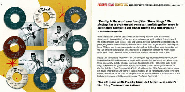 Freddie King : Texas Oil / The Complete Federal & El-Bee Sides,1956-1962 (2xCD, Comp)