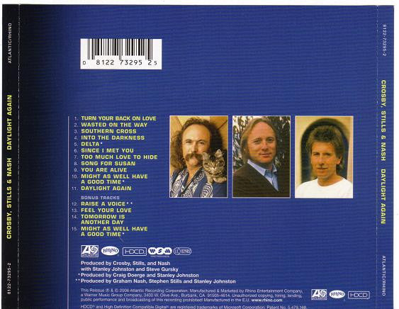 Crosby, Stills & Nash : Daylight Again (HDCD, Album, RE, RM)
