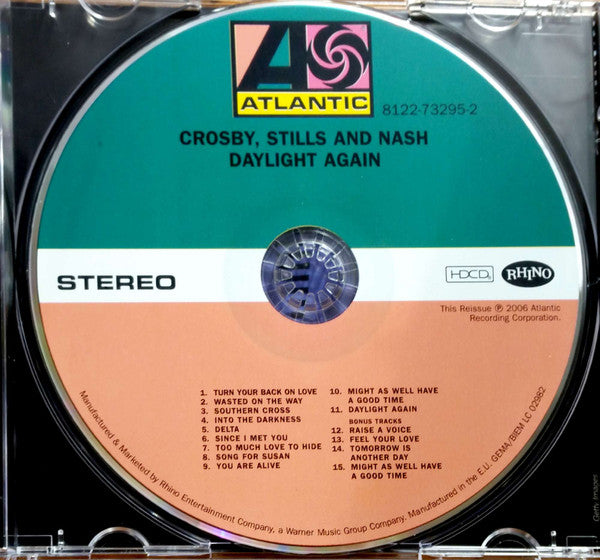 Crosby, Stills & Nash : Daylight Again (HDCD, Album, RE, RM)
