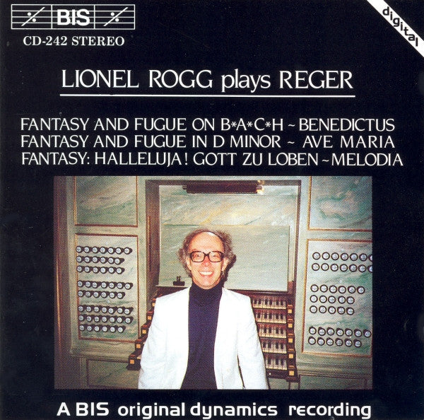 Max Reger, Lionel Rogg : Lionel Rogg Plays Reger (CD, Album)