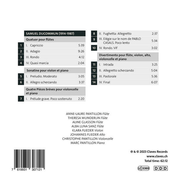 Samuel Ducommun : Musique De Chambre (CD)