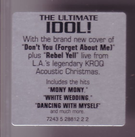 Billy Idol : Greatest Hits (CD, Comp, RM, RP)