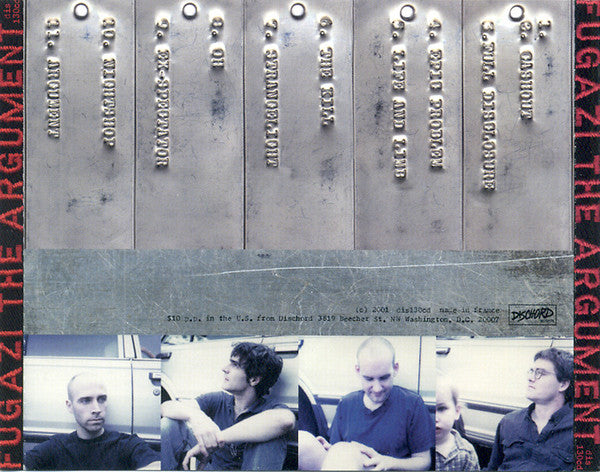 Fugazi : The Argument (CD, Album, MPO)