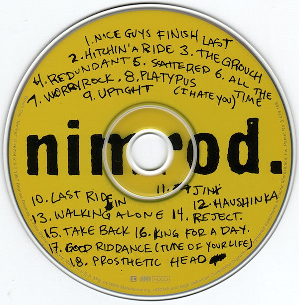Green Day : Nimrod. (HDCD, Album, Oly)