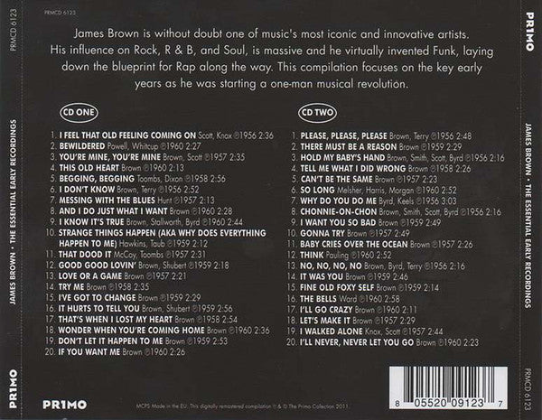 James Brown : The Essential Early Recordings (2xCD, Comp, RM)