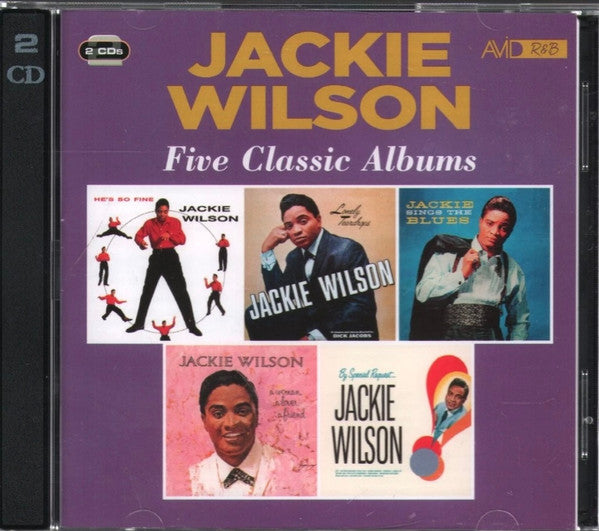 Jackie Wilson : Five Classic Albums  (He's So Fine / Lonely Teardrops / Sings The Blues / A Woman, A Lover, A Friend / By Special Request) (2xCD, Comp, Mono, RE, RM)
