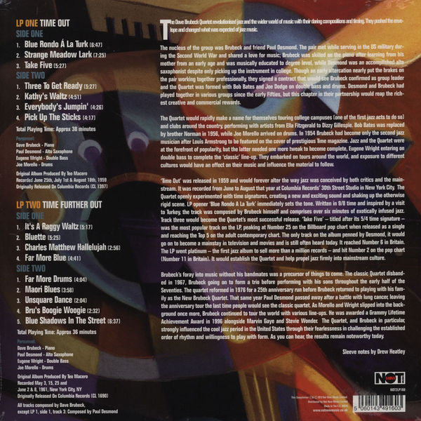 The Dave Brubeck Quartet : Time Out & Time Further Out (2xLP, Comp)