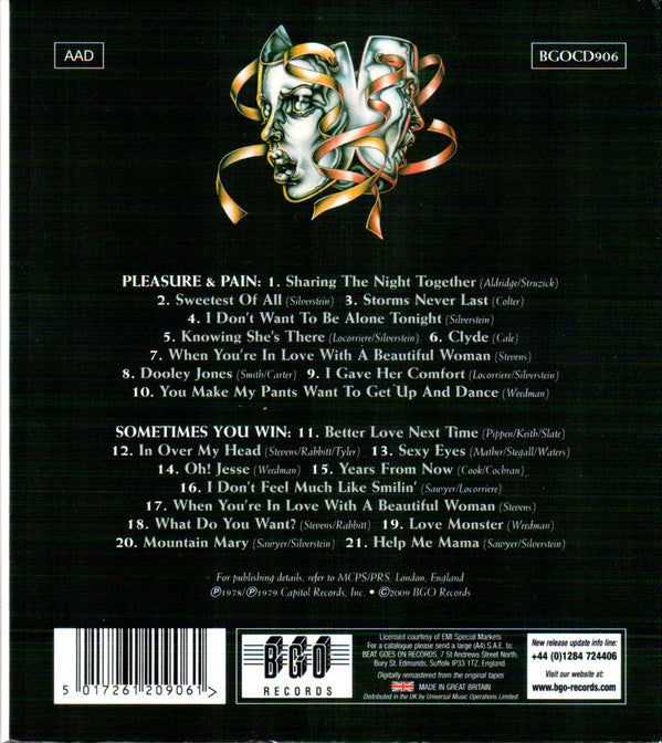 Dr. Hook : Pleasure & Pain / Sometimes You Win... (CD, Album, Comp, RM)