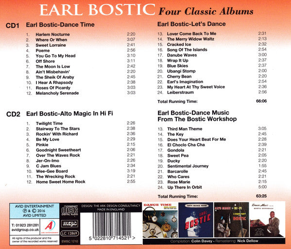 Earl Bostic : Four Classic Albums (2xCD, Comp)