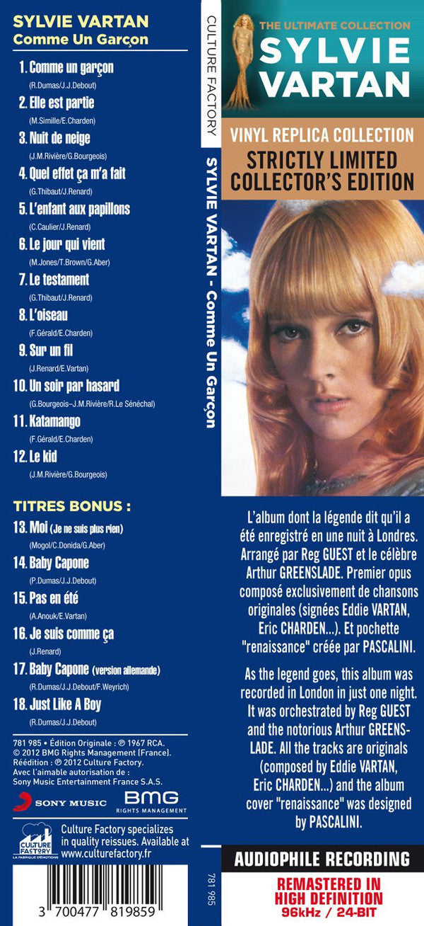 Sylvie Vartan : Sylvie (CD, Album, Ltd, RE, RM)