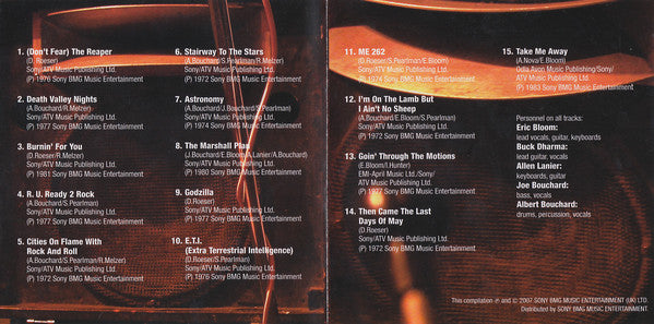 Blue Öyster Cult : The Best Of Blue Öyster Cult (CD, Comp)