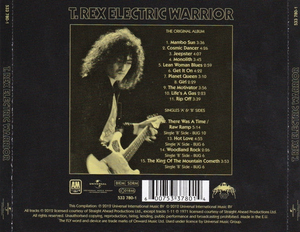 T. Rex : Electric Warrior (CD, Album, RE, RM)