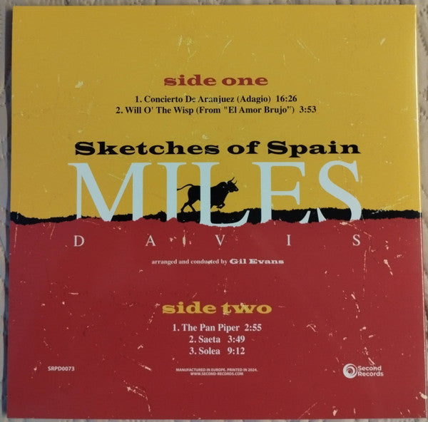 Miles Davis : Sketches Of Spain (LP, Album, RE, 180)