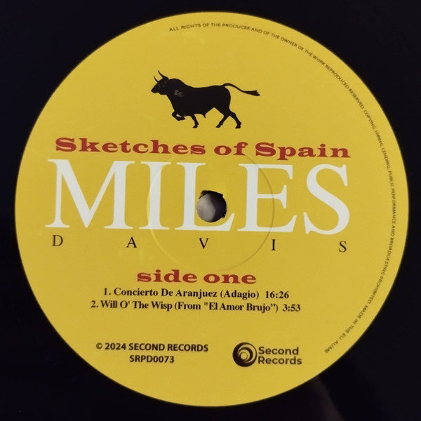 Miles Davis : Sketches Of Spain (LP, Album, RE, 180)